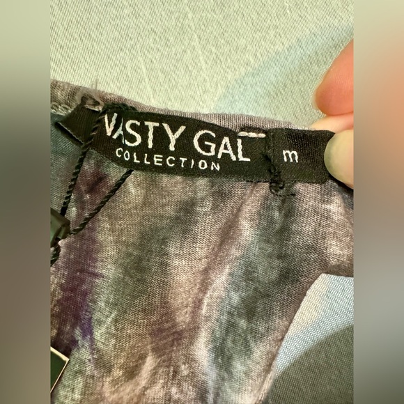 Tie Dye Print Mini T-Shirt Dress - Picture 9 of 12